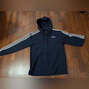 Adidas Men's Essentials Fleece 3-Stripes Full Zip Hoodie